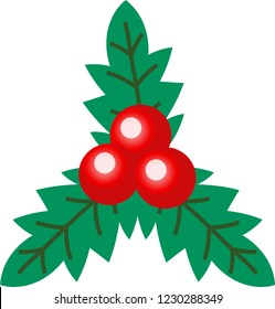 Cute Christmas English holly