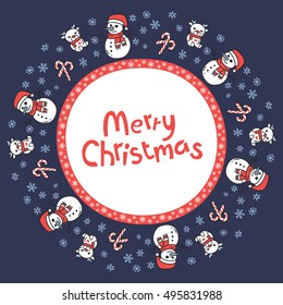 Cute Christmas frame