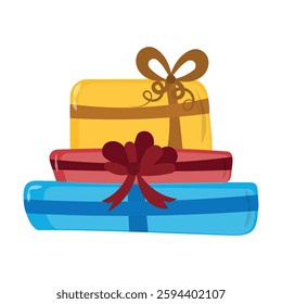 cute christmas gift illustration vector