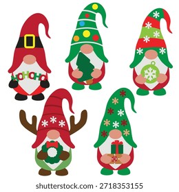 Lindas Navidades   Ilustración de dibujos animados de Vector GNOME