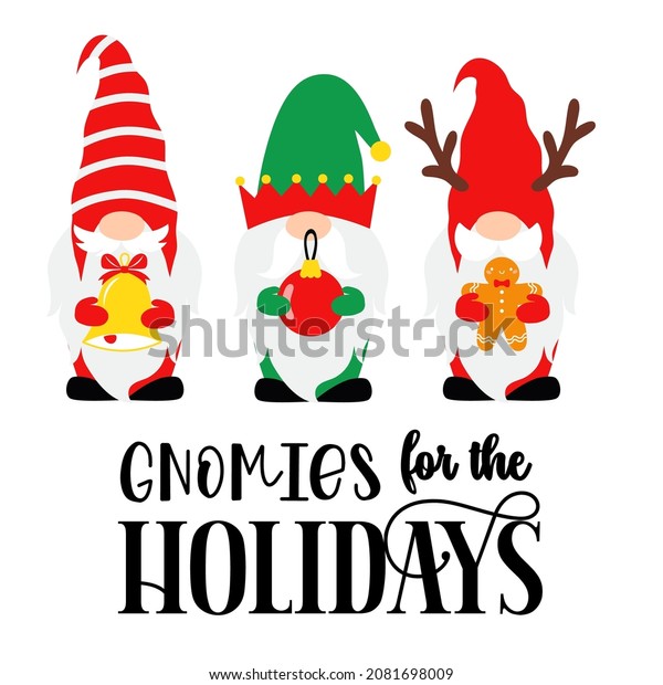 Cute Christmas Gnomes Nordic Gnomes Cartoon Stock Vector Royalty Free 2081698009 Shutterstock 6216