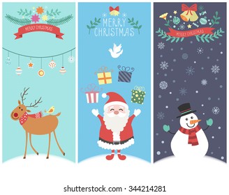 The cute christmas graphic cartoon design