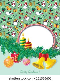 Cute Christmas greeting card