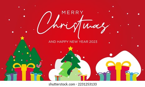 Ilustración de Navidad corta Fondo vectorial