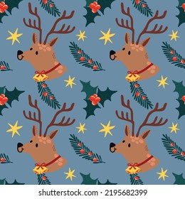 cute christmas items seamless pattern design for wrapping paper