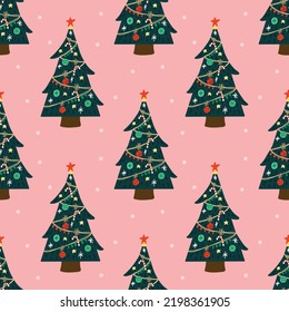 cute christmas items seamless pattern design for wrapping paper