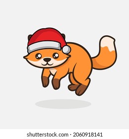 Cute Christmas mascot design illustration