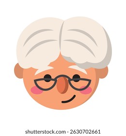 Cute christmas miss claus avatar Vector illustration