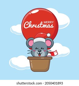 Dibujo vectorial de la caricatura de navidad cuta