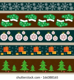 Cute Christmas and New Year pattern