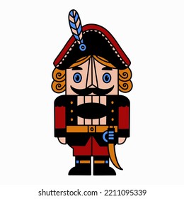 Ilustración de pepitas de Navidad. Juguete de árbol de Navidad. Decoración de vacaciones de Año Nuevo. Clipart de invierno.