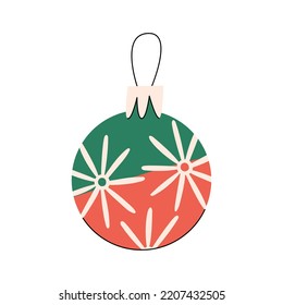 Cute christmas ornaments. Colorful glass bulb for new year decorations. baubles and ornaments set. Xmas holiday toy and decor. Figure for fir-tree