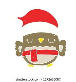 lindo búho de navidad