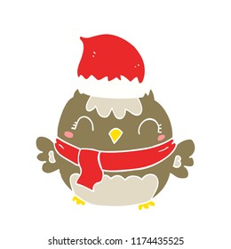 lindo búho de navidad
