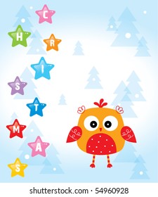 cute christmas owl