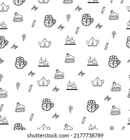 Cute, Christmas pattern in modern scandinavian style in vector. Absctract nordic geometric design for winter decoration interior, print posters, greating card, bussines banner, wrapping.