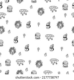 Cute, Christmas pattern in modern scandinavian style in vector. Absctract nordic geometric design for winter decoration interior, print posters, greating card, bussines banner, wrapping.
