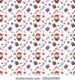 Cute Christmas pattern and seamless
