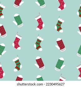 Cute Christmas pattern. Vector illustration for cards, posters, flyers.
