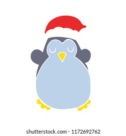 süßer Weihnachtspinguin