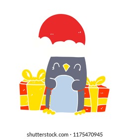 cute christmas penguin