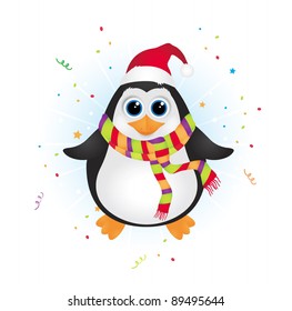 Cute Christmas penguin