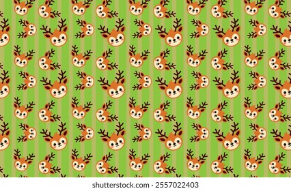 Cute Christmas reindeer, drawing, reindeer, Christmas decoration, pattern