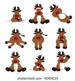 Cute Christmas Reindeer Set