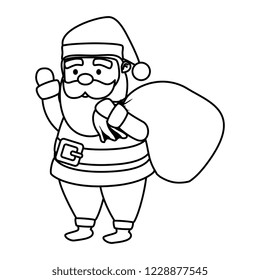 cute christmas santa claus character