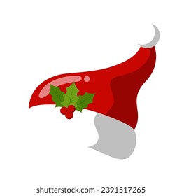 Cute Christmas Santa Claus Hat Illustration