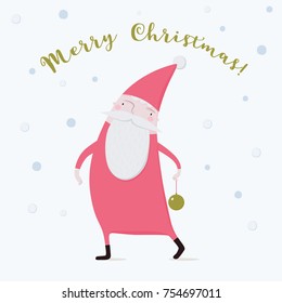 Cute christmas Santa Claus  illustration perfect for cards