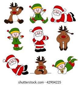 Cute Christmas Santa Set 02