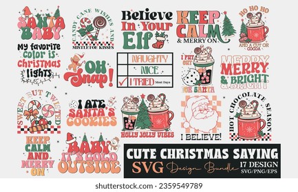 Cute Christmas Saying SVG Designs