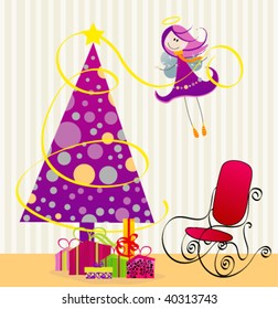 Cute christmas scene