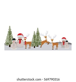 Cute christmas scenery