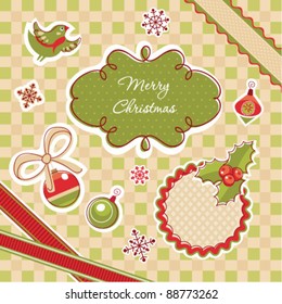 cute christmas scrap template
