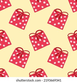 cute christmas seamless pattern for wrapping paper