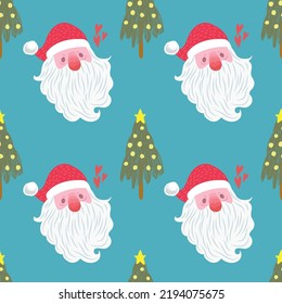 cute christmas seamless pattern for wrapping paper