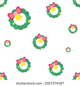 Cute Christmas Snowman Pattern Vector background 
