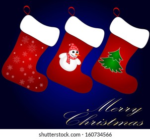 Cute Christmas socks with ornaments