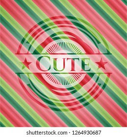 Cute christmas style badge..