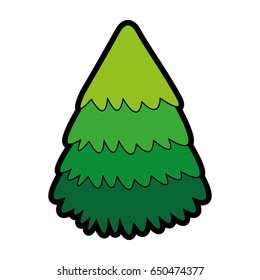 cute Christmas tree cartoon