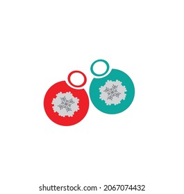 cute christmas tree hanger in red and blue color