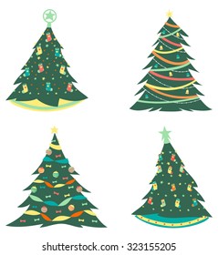 Cute Christmas tree set