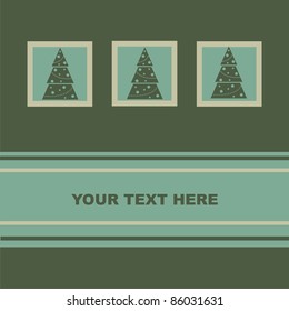 cute christmas trees cards
