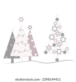 süße Weihnachtsbäume, Weihnachtsbäume mit transparentem Hintergrund