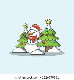 cute christmas vector character design