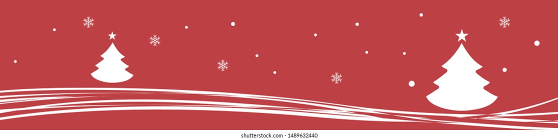 cute Christmas wallpaper,  header. Abstract vector illustration. Winter landscape background 
