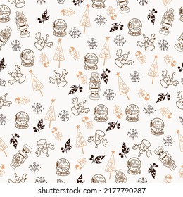 Cute, christmas,vector pattern in a cozy, winter style. Abstract,scandinavian design for winter interior decoration, print posters, greeting cards, business banners, packaging.