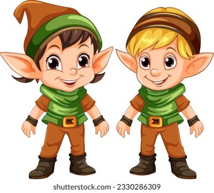 Cute Chrustmas soltó caricatura ilustrativa